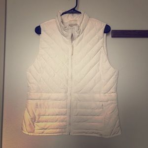 White down vest